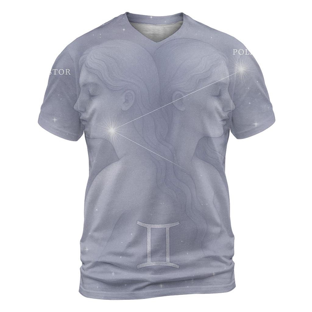 Ethereal Gemini Twins Portrait personalized full print shirts