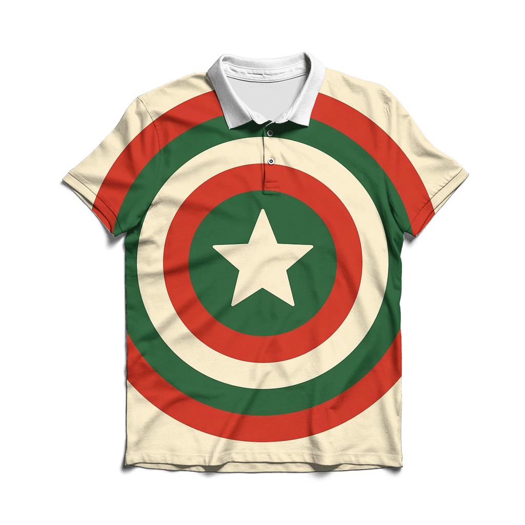 Concentric Ornament Rings designer slim fit polos