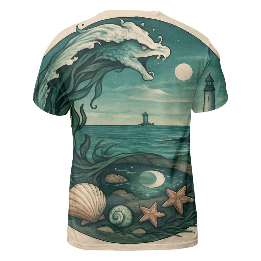Oceanic Tide Ouroboros designer pattern shirts