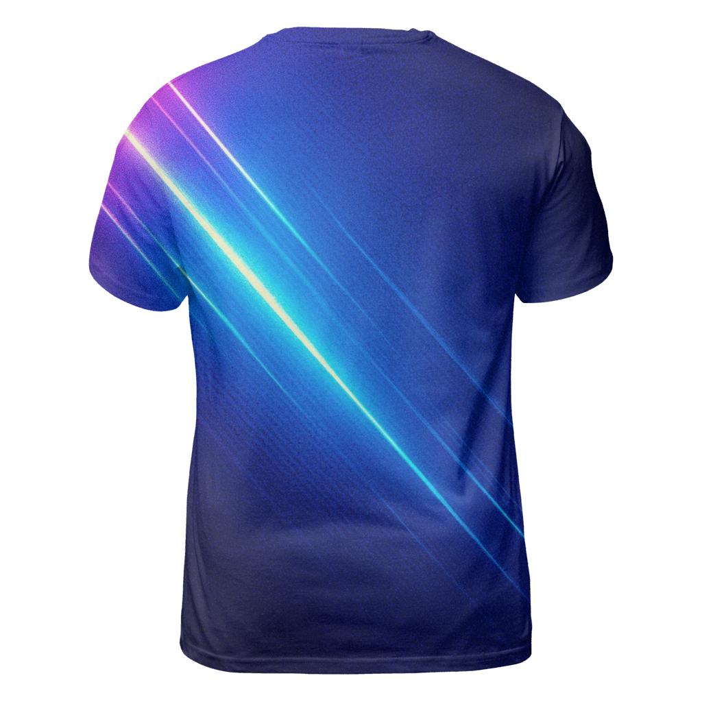 Neon Afterglow vibrant all-over design tees