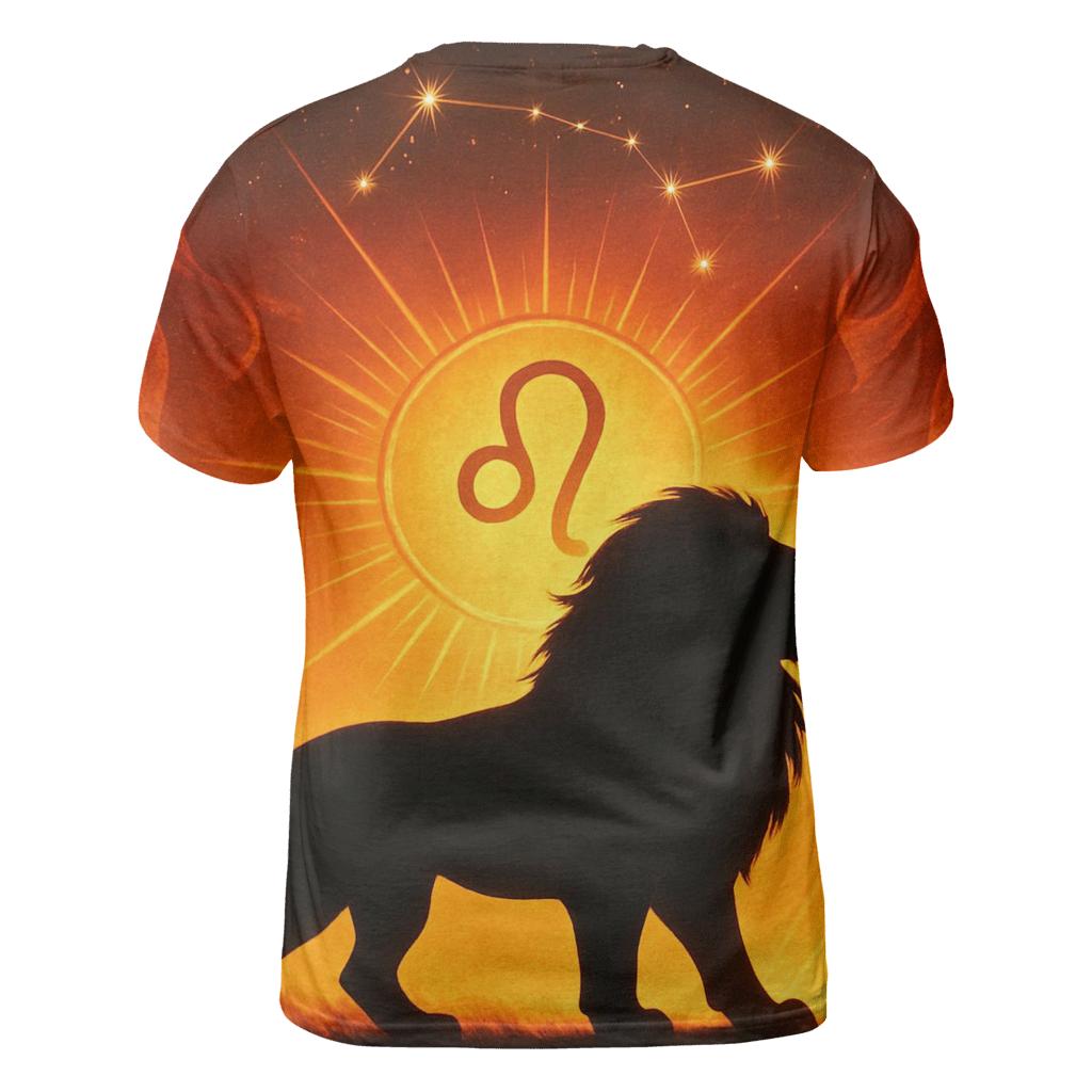 Leo Solar Flare Lion Artwork custom all-over print shirts