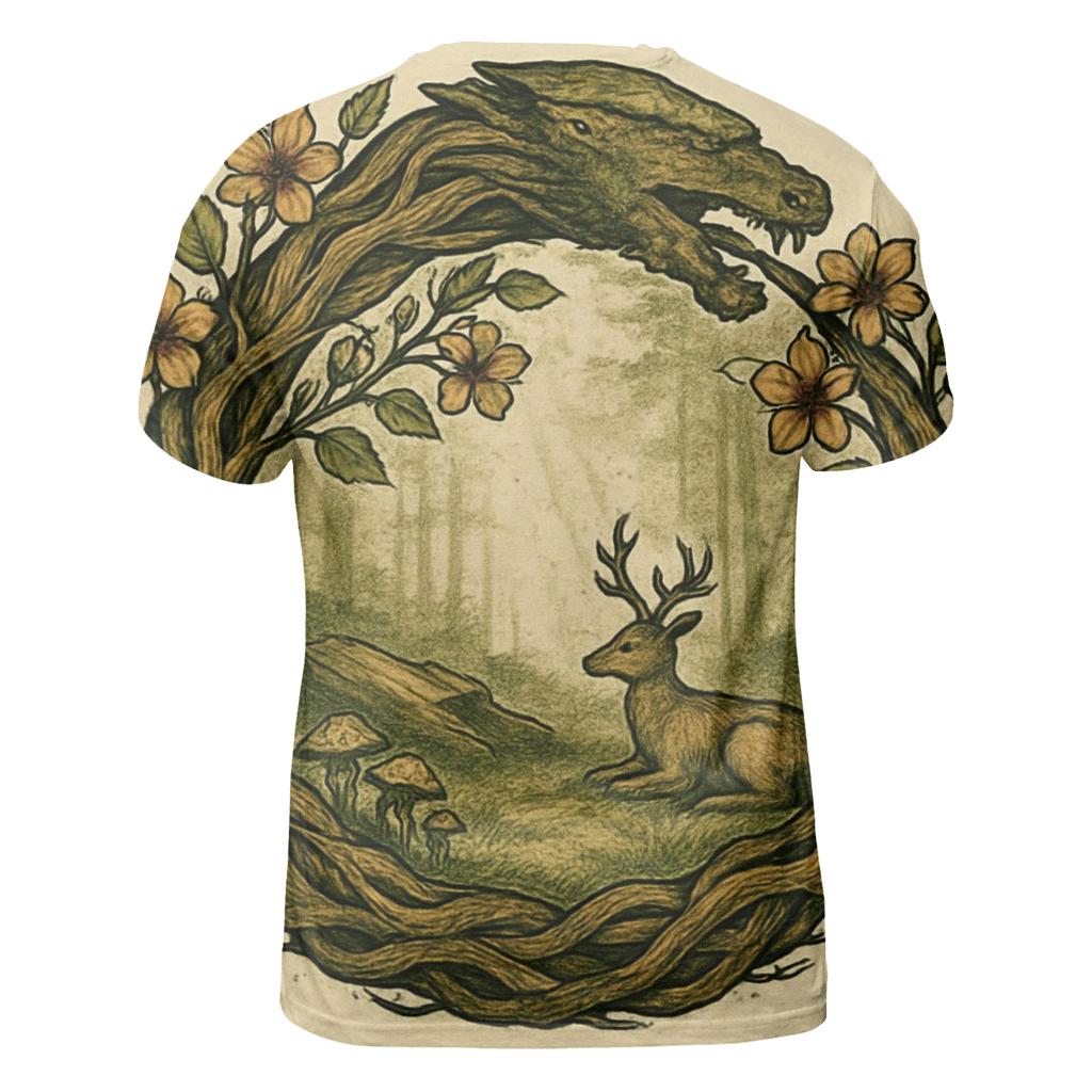 Forest Ring Of Renewal artistic all-over print tops