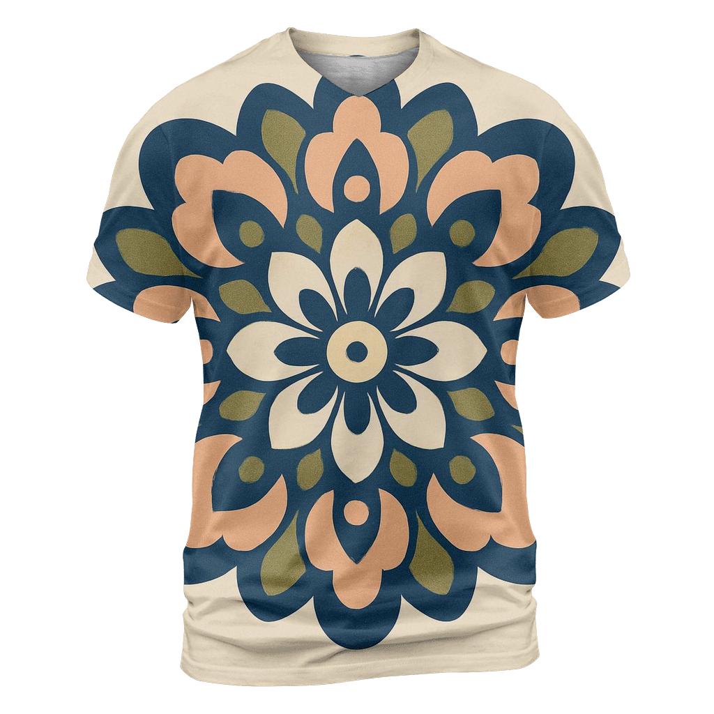 Plasma Flower Mandala statement graphic shirts