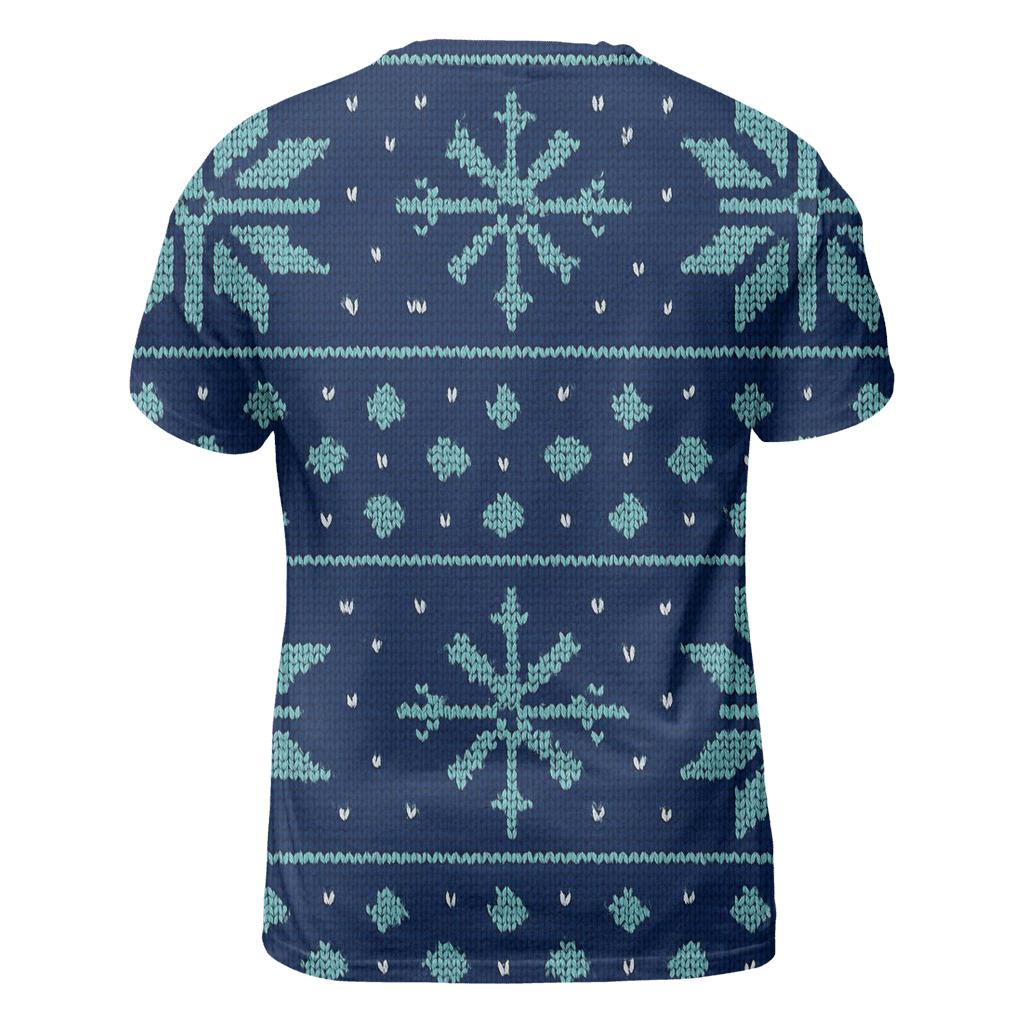 Festive Snowflake Brickwork Design designer pattern shirts