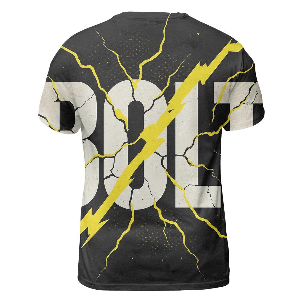 Bold Typeface Lightning personalized full print shirts