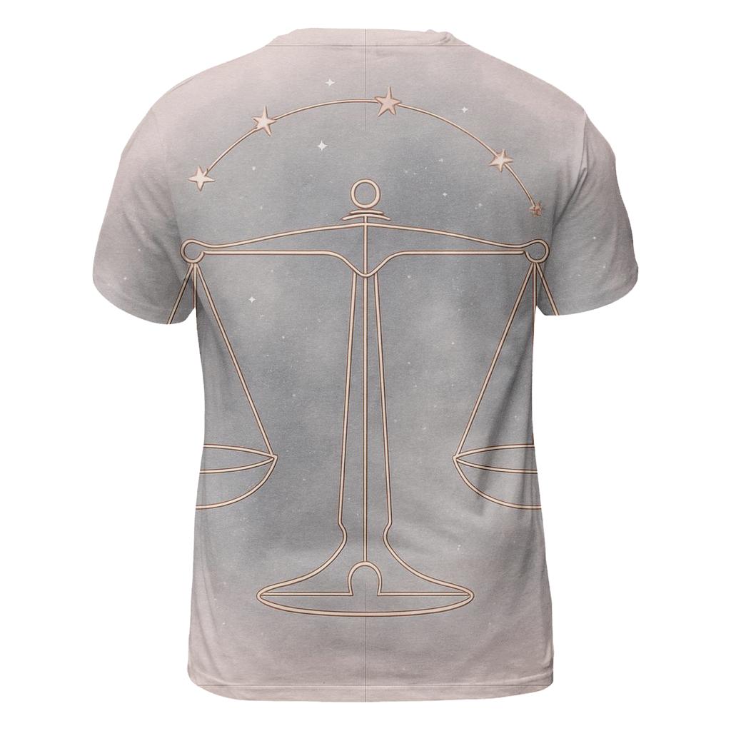 Libra Scales Balance Symbol artistic all-over print tops