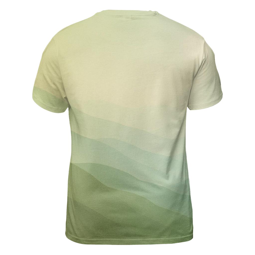 Verdant Horizon artistic all-over print tops