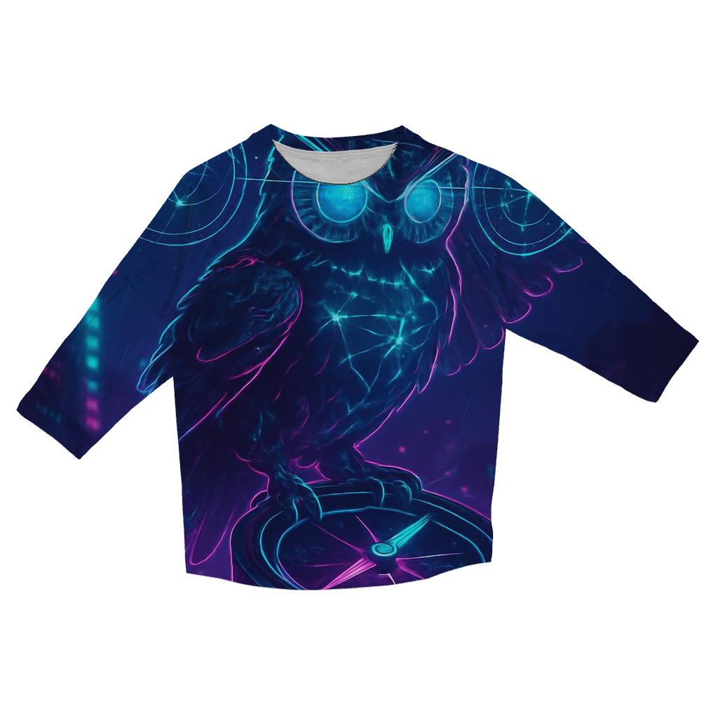 Neon Owl Navigator fashion 3/4 sleeve shirts
