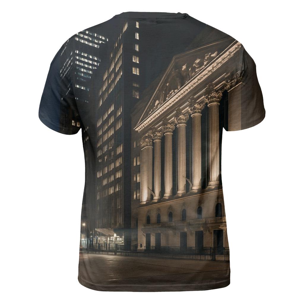 Midnight Architectural Study Of Financial District statement graphic shirts