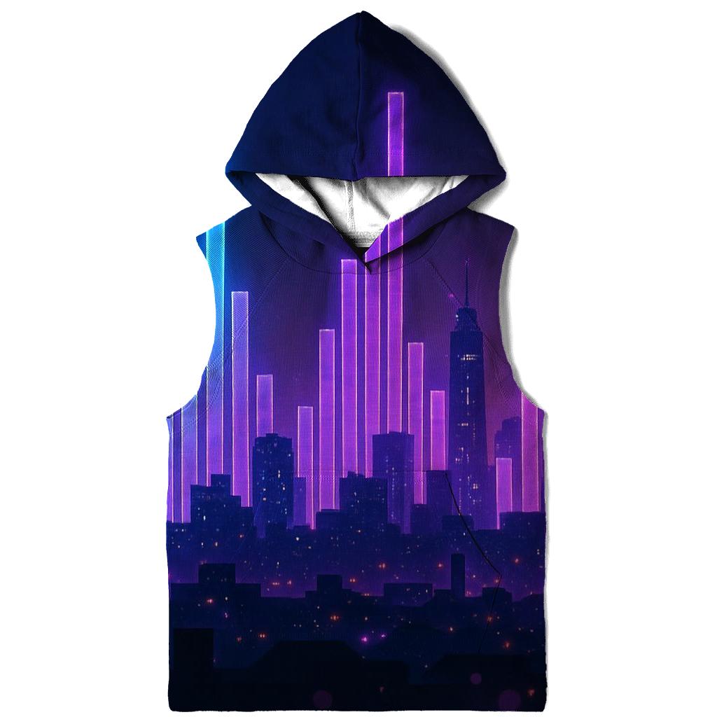 Neon Equalizer Skyline hoodies fashion