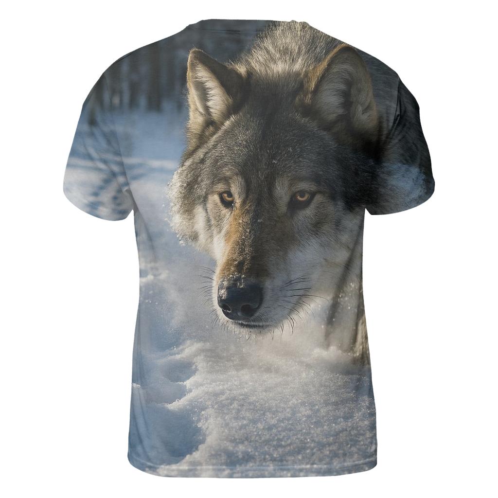 Snow Trail Tracking Study unique graphic print tees
