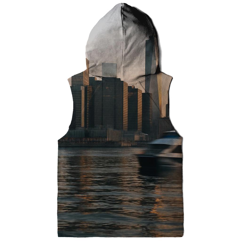 Sunrise Reflections Over Lower Manhattan graphic hoodies