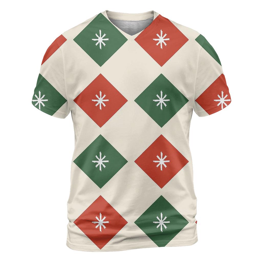 Diamond Snowflake Matrix custom all-over print shirts