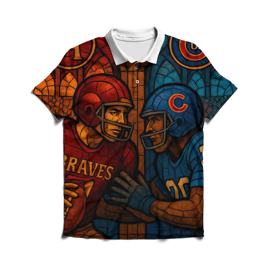 Historic Rivalry Mosaic custom polo shirts