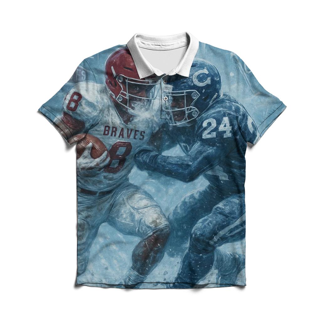 Winter Frozen Showdown stylish collar polo tees