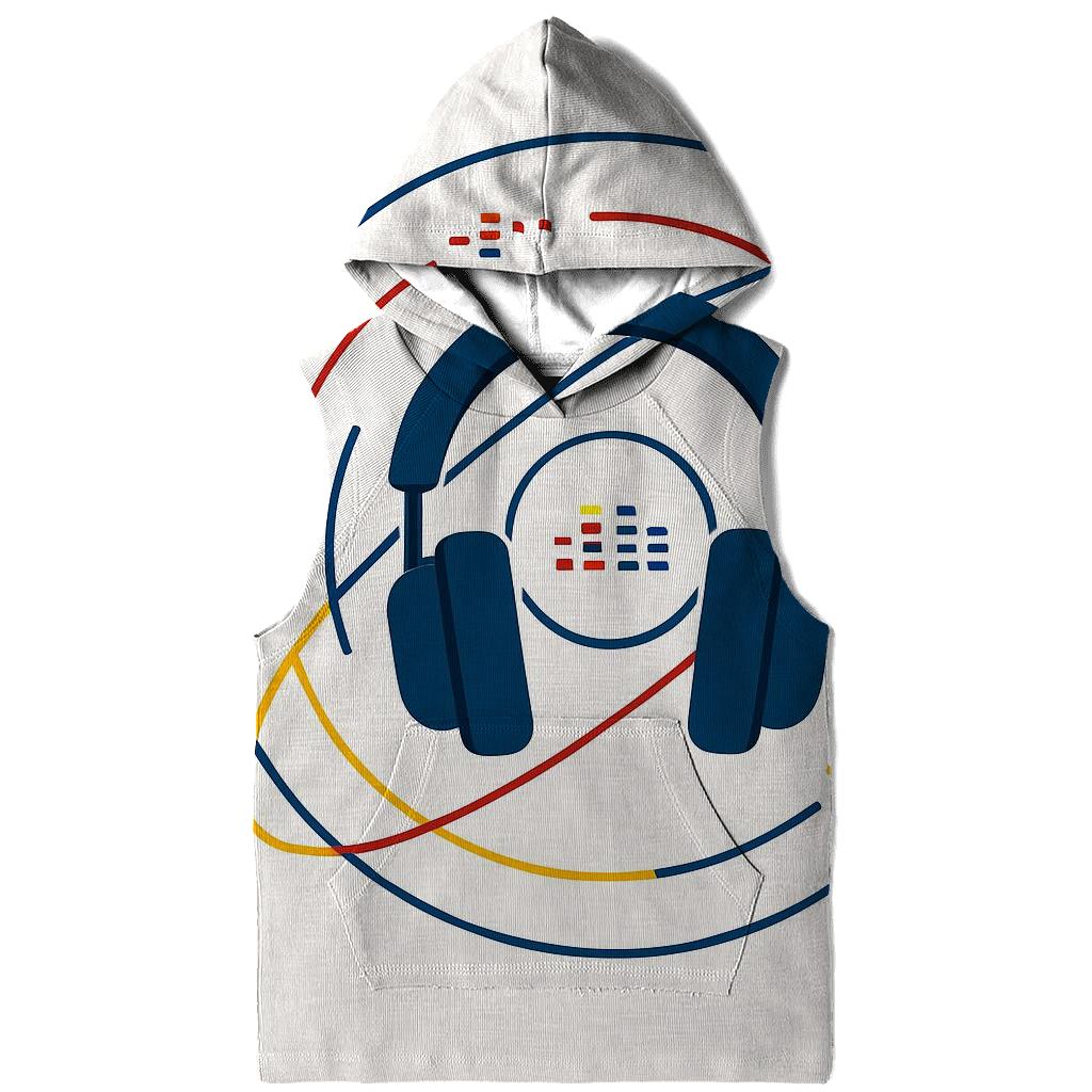 Headphone Orbit Diagram zip-up hoodies