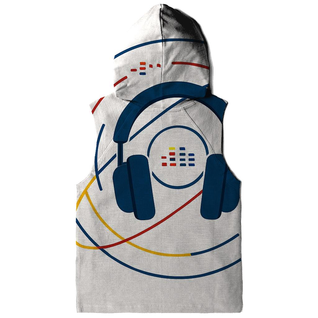 Headphone Orbit Diagram zip-up hoodies