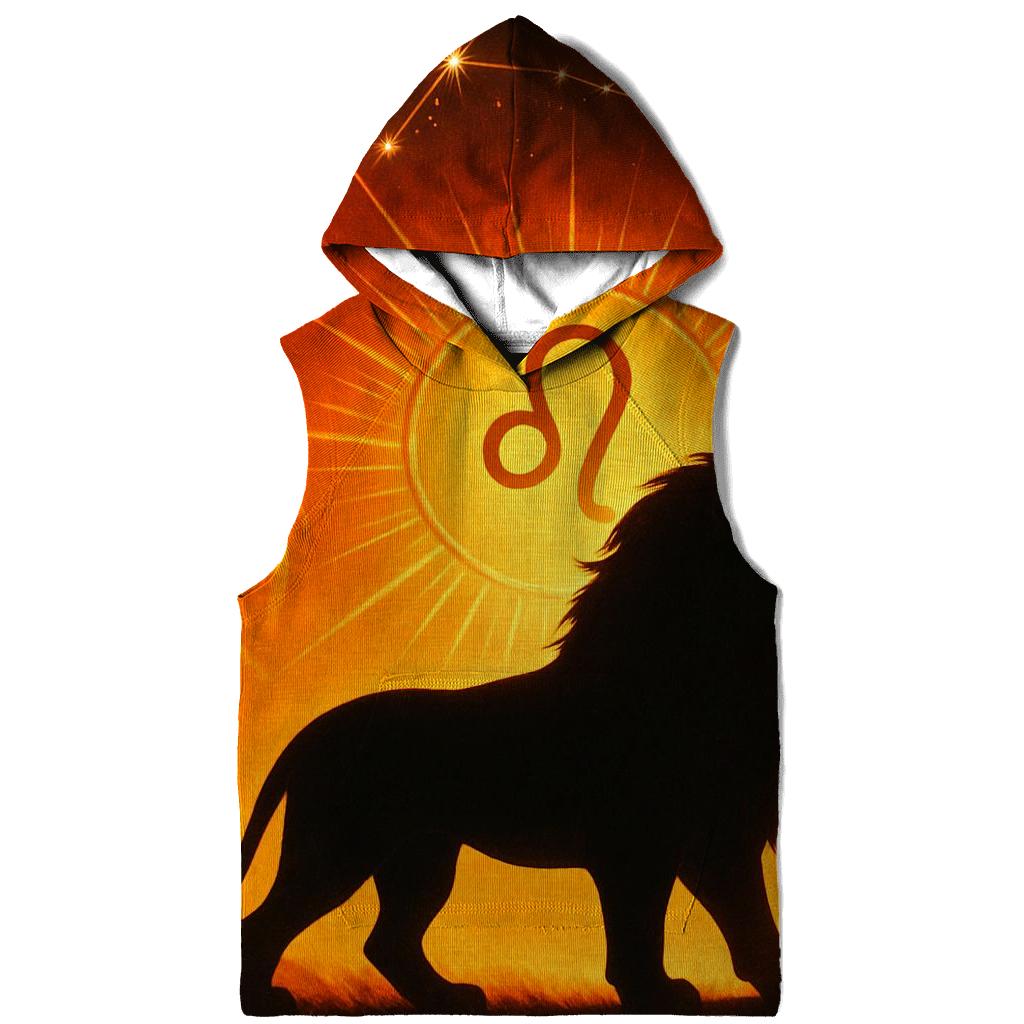 Leo Solar Flare Lion Artwork printed hoodies