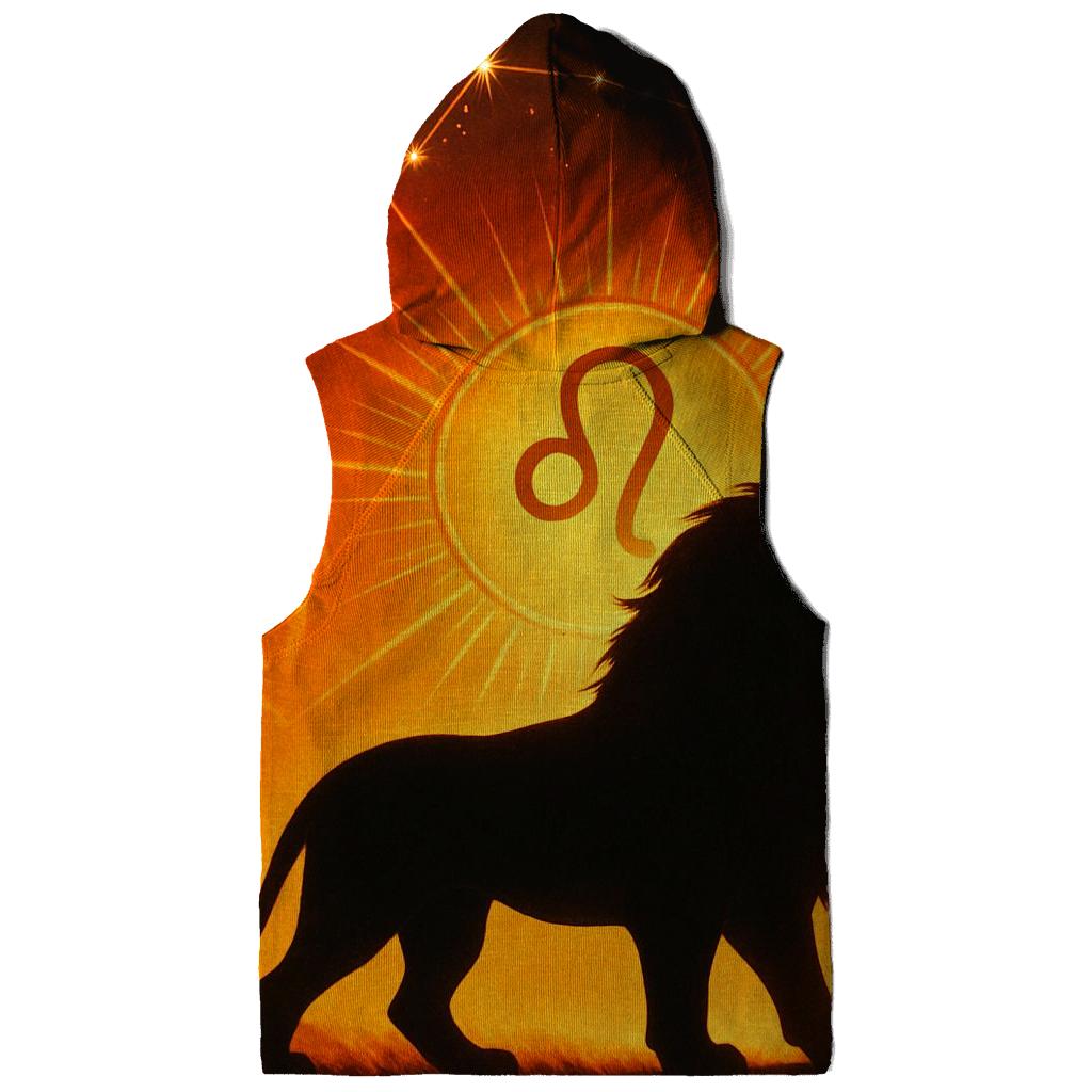 Leo Solar Flare Lion Artwork printed hoodies