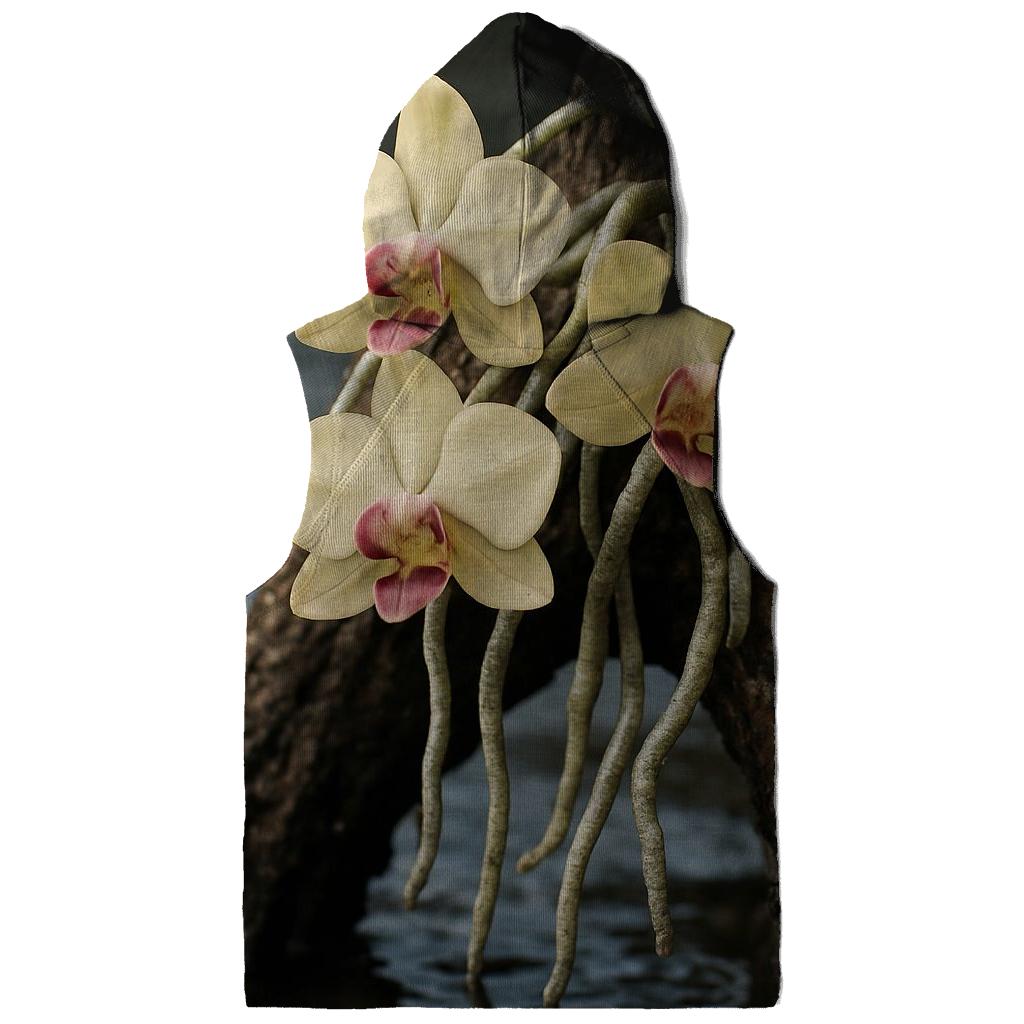 Mangrove Orchid Tidepool Contrast pullover hoodies