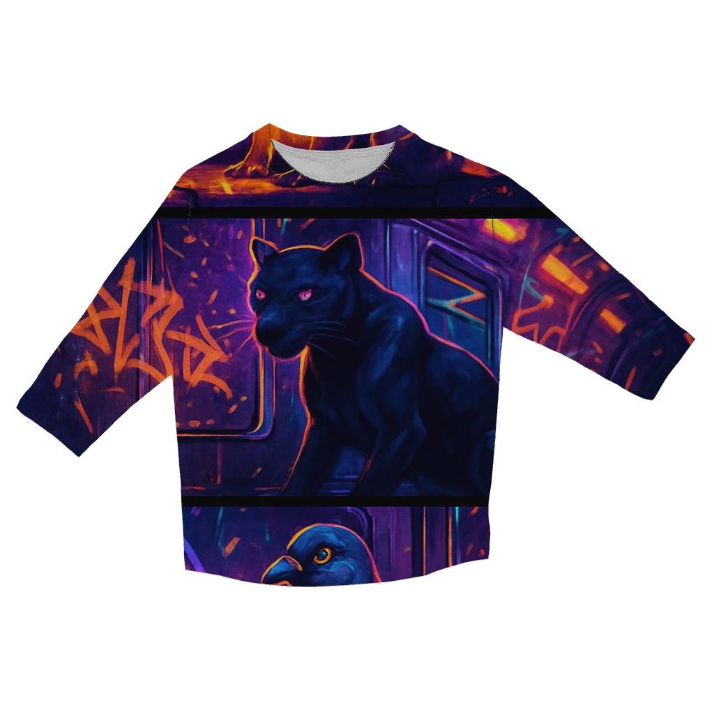 Midnight Metro Beasts cotton quarter sleeve shirts