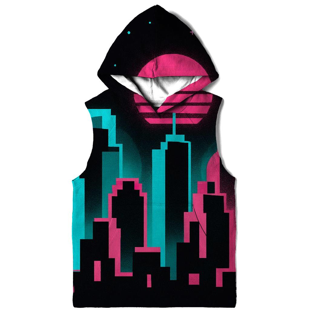 Pixel Skyline Glow hoodie trends
