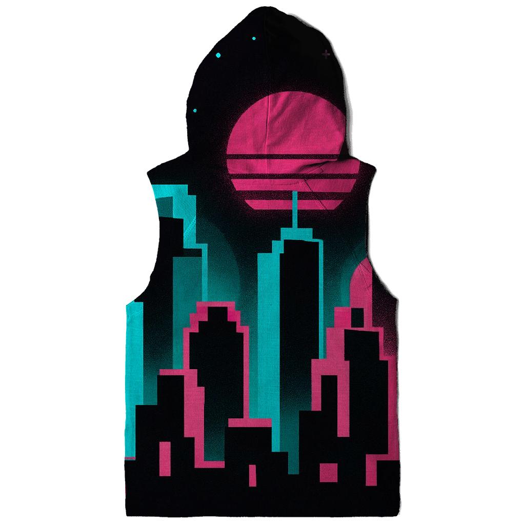 Pixel Skyline Glow hoodie trends