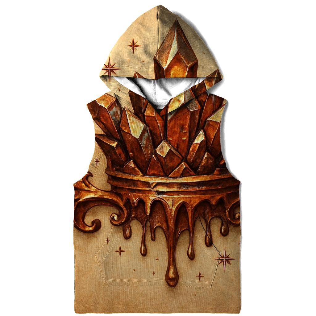 Gilded Crystal Crest embroidered hoodies