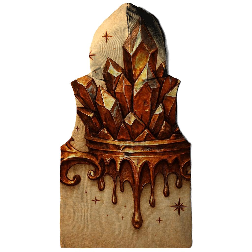 Gilded Crystal Crest embroidered hoodies