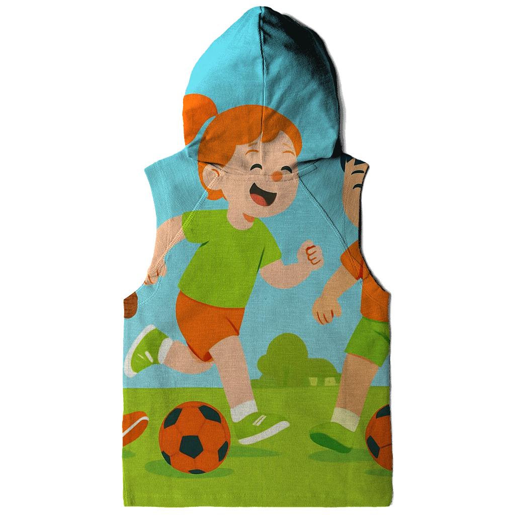 Children Soccer Playground lightweight hoodies