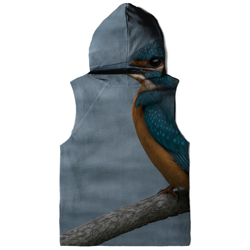 River Bend Ambush — Common Kingfisher premium hoodies