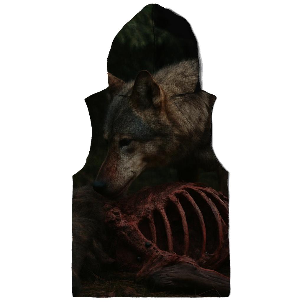 Forest Scavenger At Dusk embroidered hoodies