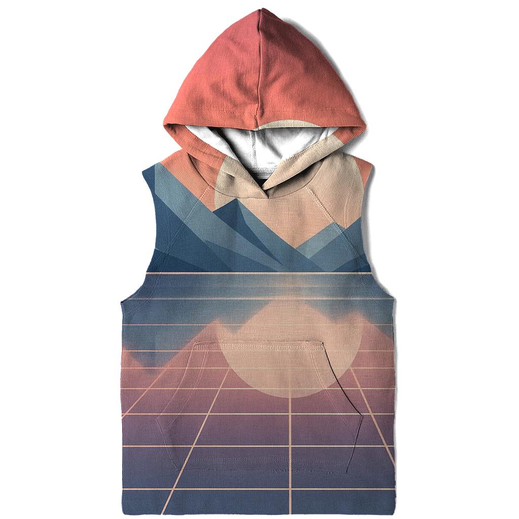 Chrome Mirage Sunset graphic hoodies