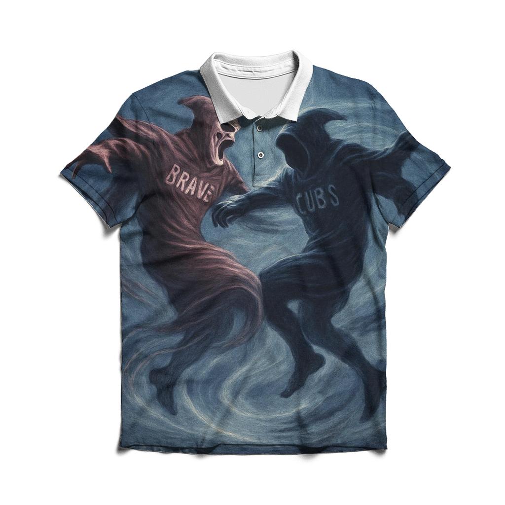 Moonlit Rivalry Ritual custom polo shirts