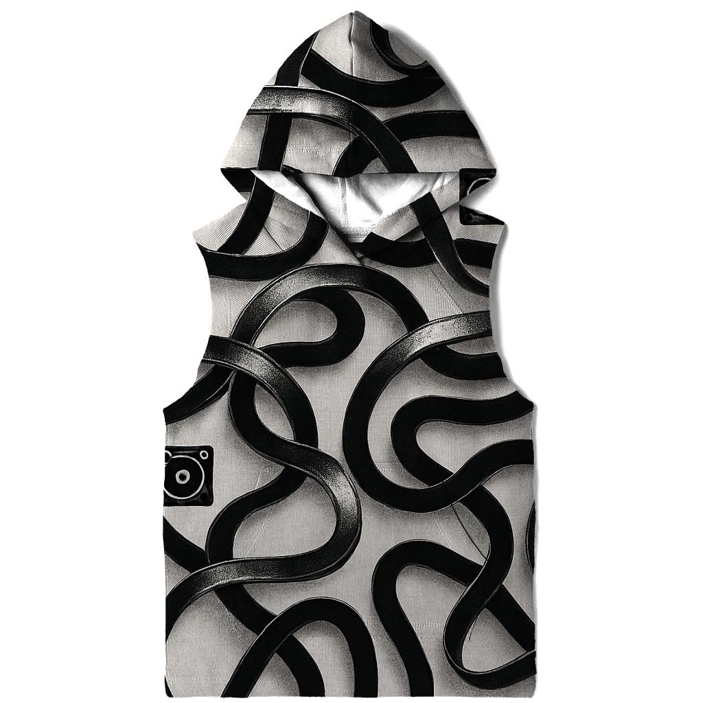 Tape Maze Retro Tech graphic hoodies