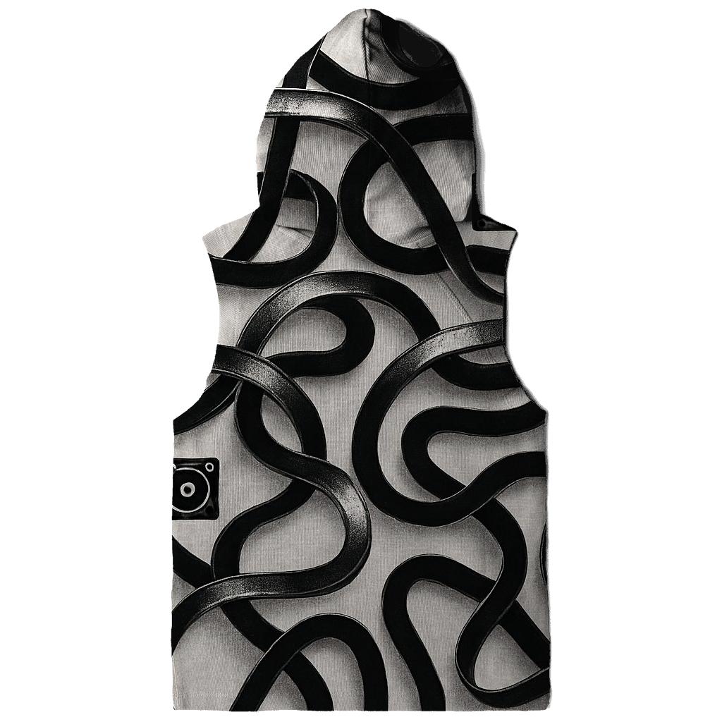 Tape Maze Retro Tech graphic hoodies