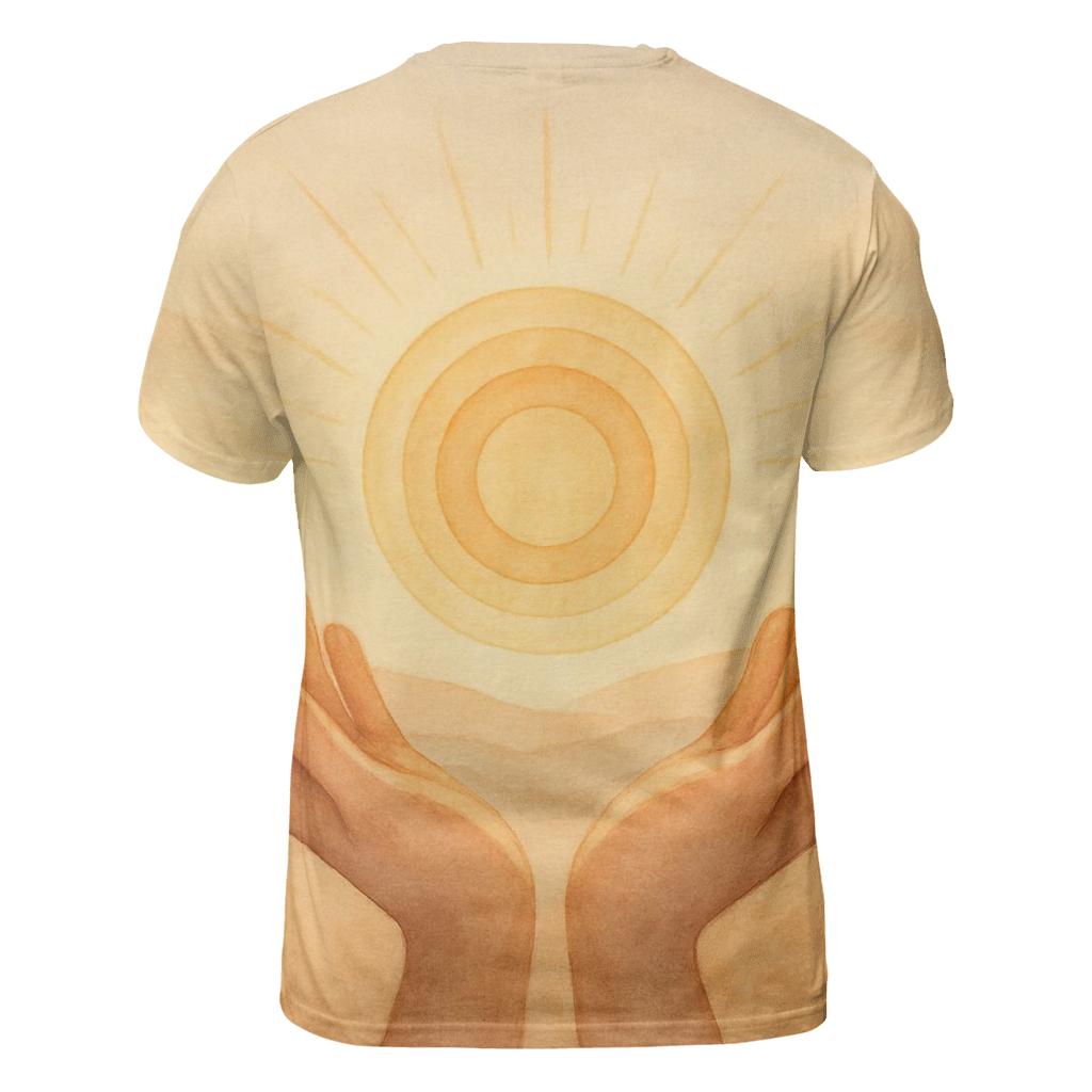 Open Hands Of Dawn artistic all-over print tops