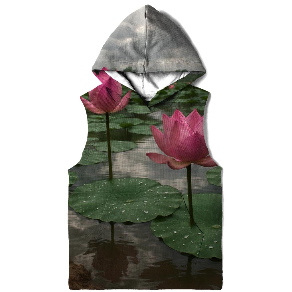 Monsoon Lotus Pond Renewal zip-up hoodies