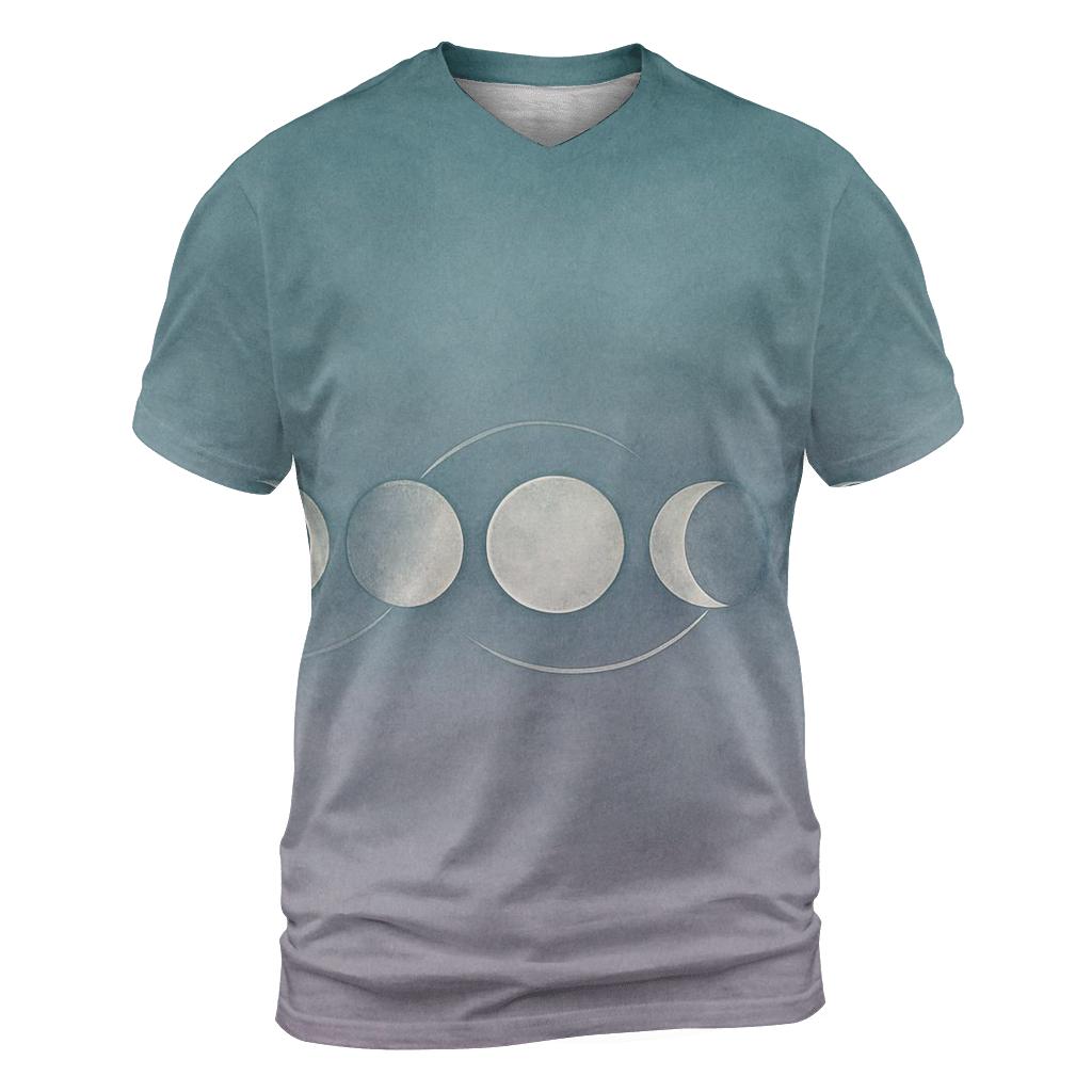 Moon Cycle Harmony statement graphic shirts