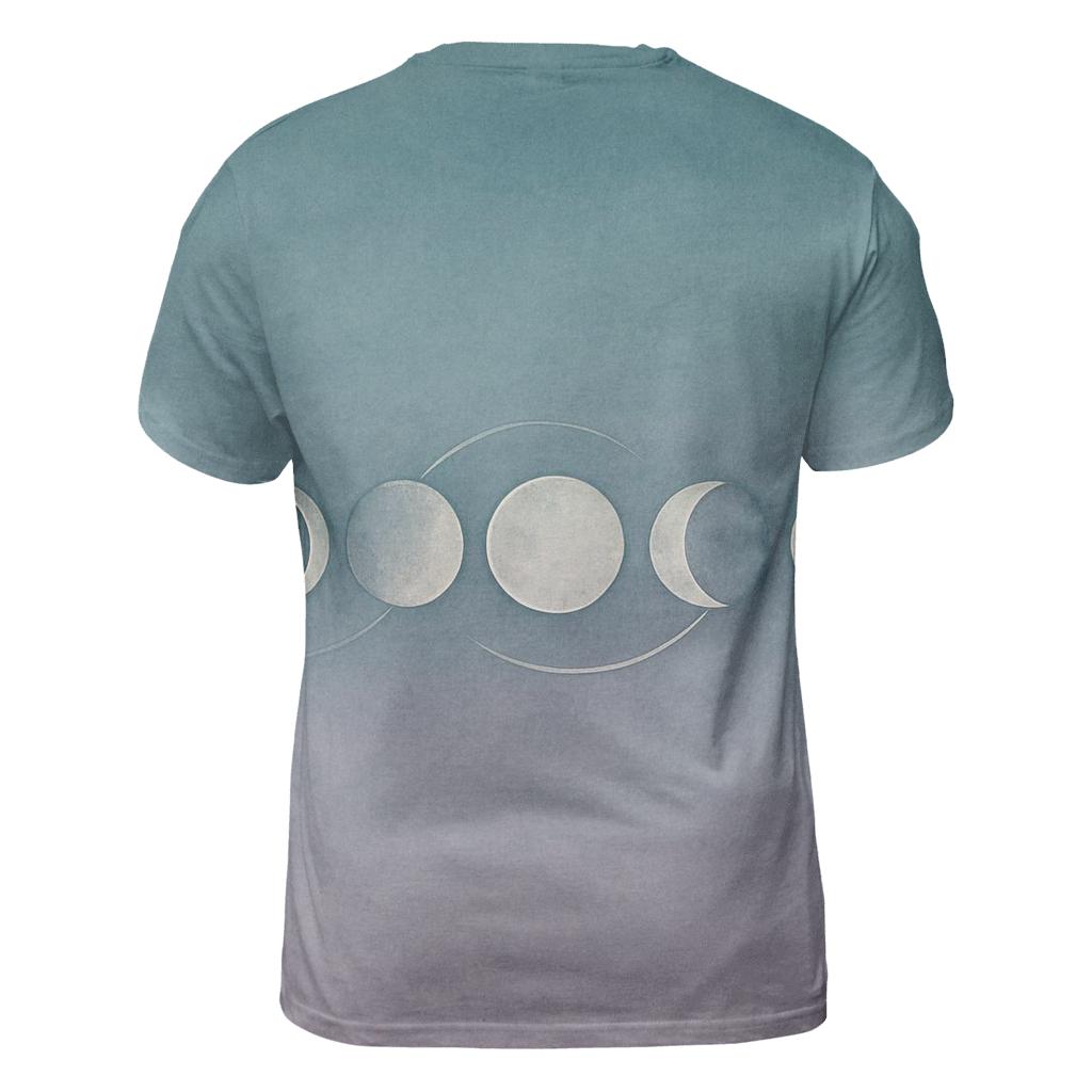 Moon Cycle Harmony statement graphic shirts