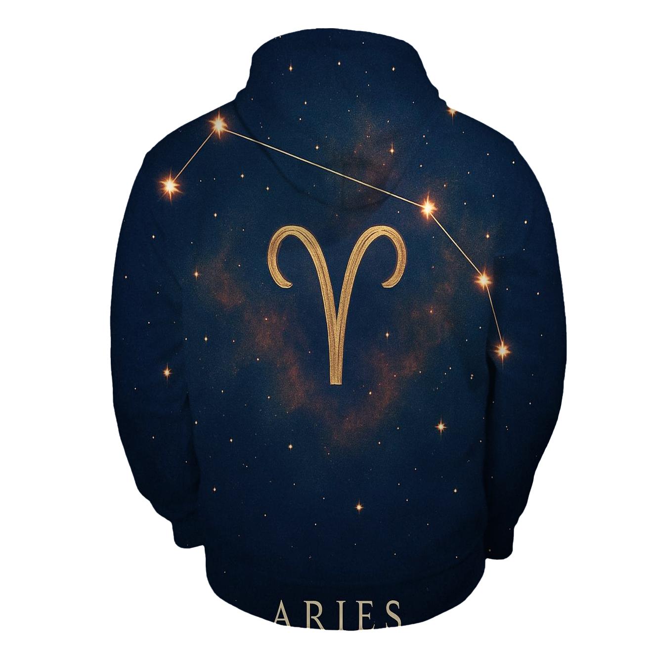 Celestial Aries Constellation Map custom hoodies