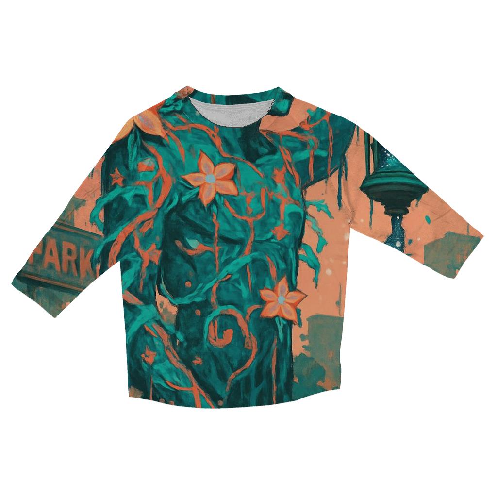 Graffiti Garden Sentinel casual three quarter sleeve shirts