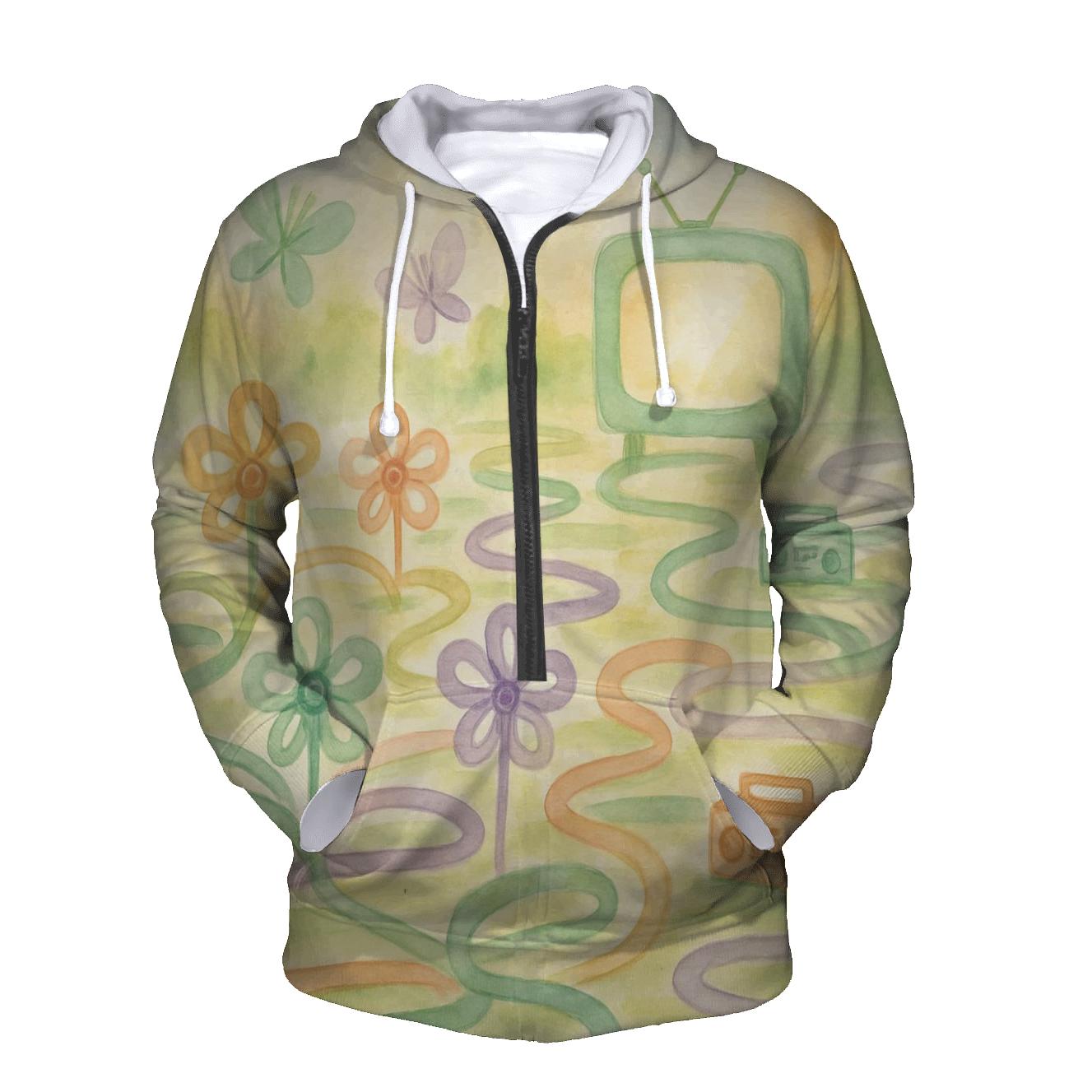 Cassette Ribbon Garden hoodies fashion