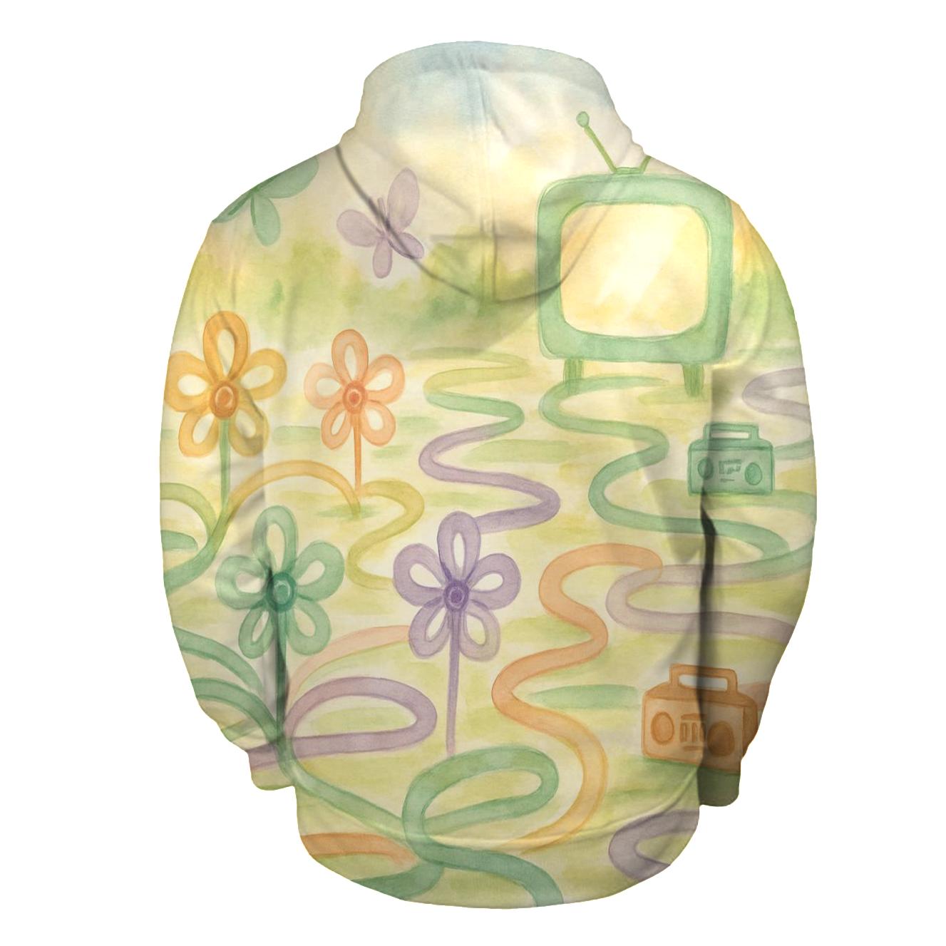 Cassette Ribbon Garden hoodies fashion