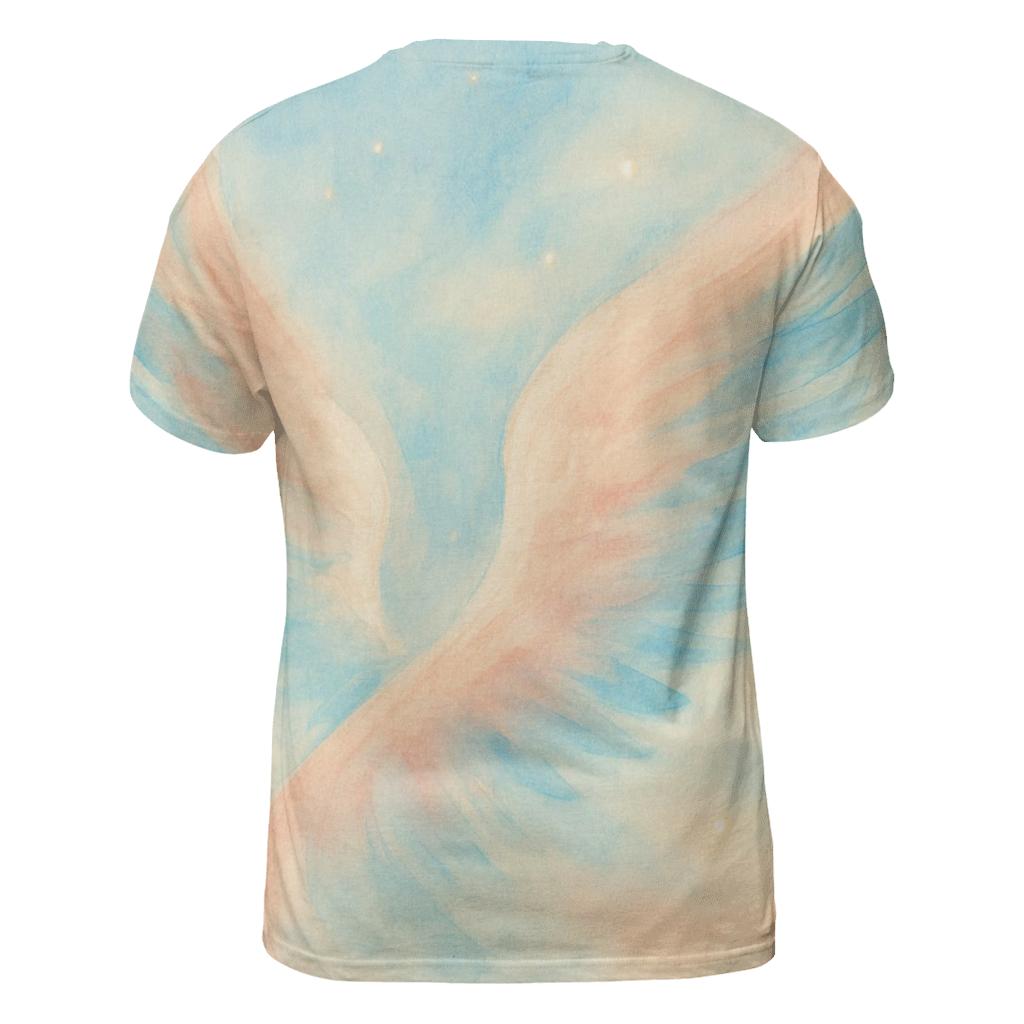 Peaceful Wings creative print fashion shirts