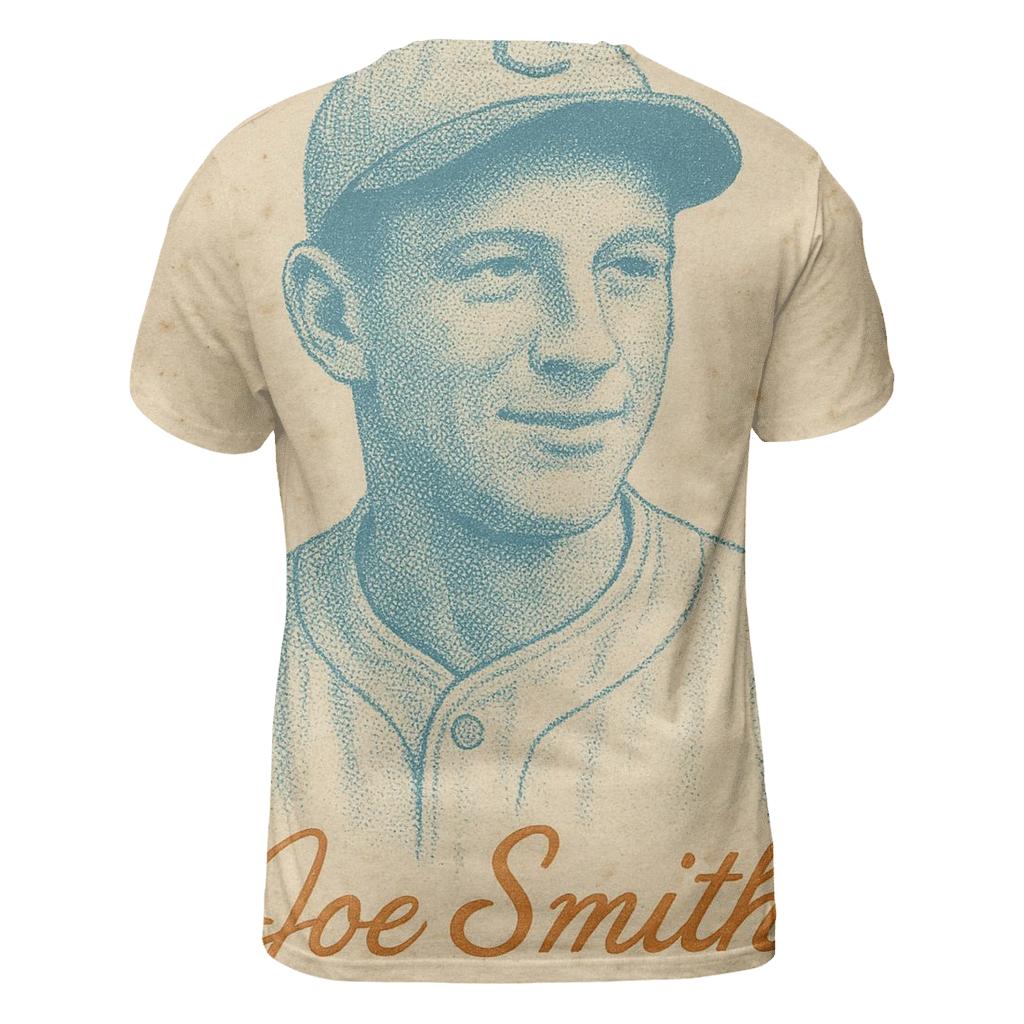 Old School Baseball Card Portrait statement graphic shirts