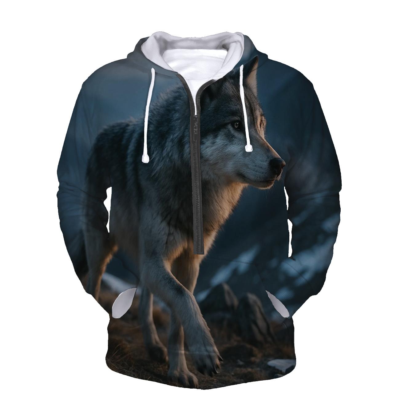 Alpine Alpha At Dawn embroidered hoodies