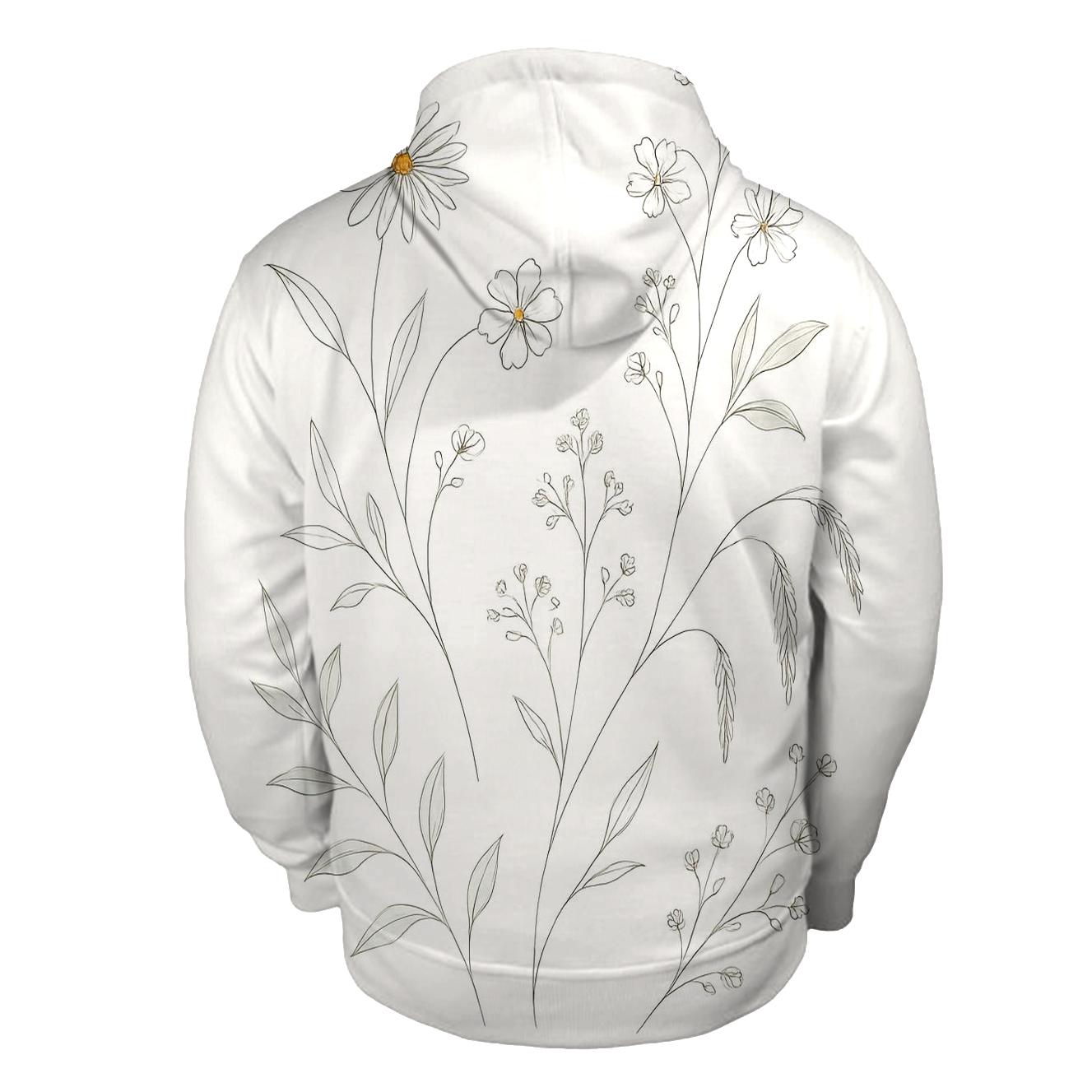 Botanical Line Bloom heavyweight hoodies