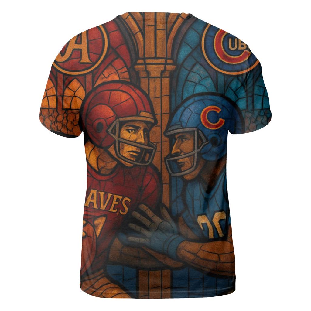 Historic Rivalry Mosaic creative print fashion shirts