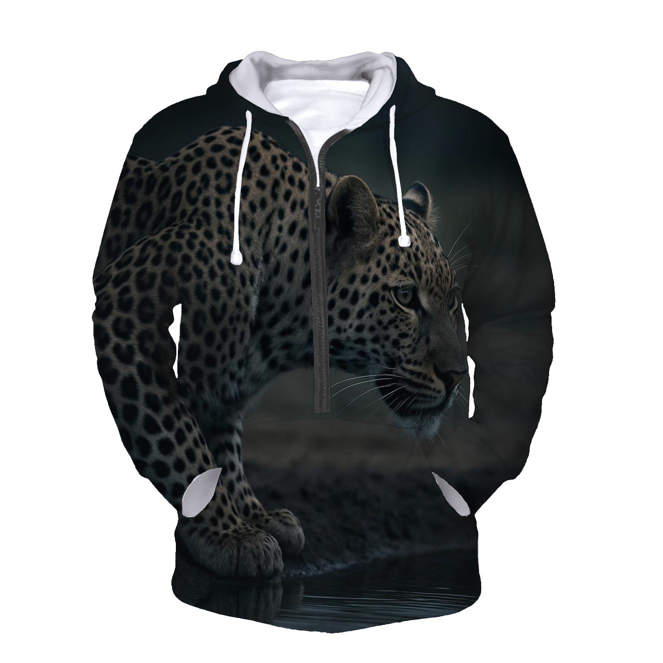 Shade-Pool Vigil — African Leopard heavyweight hoodies